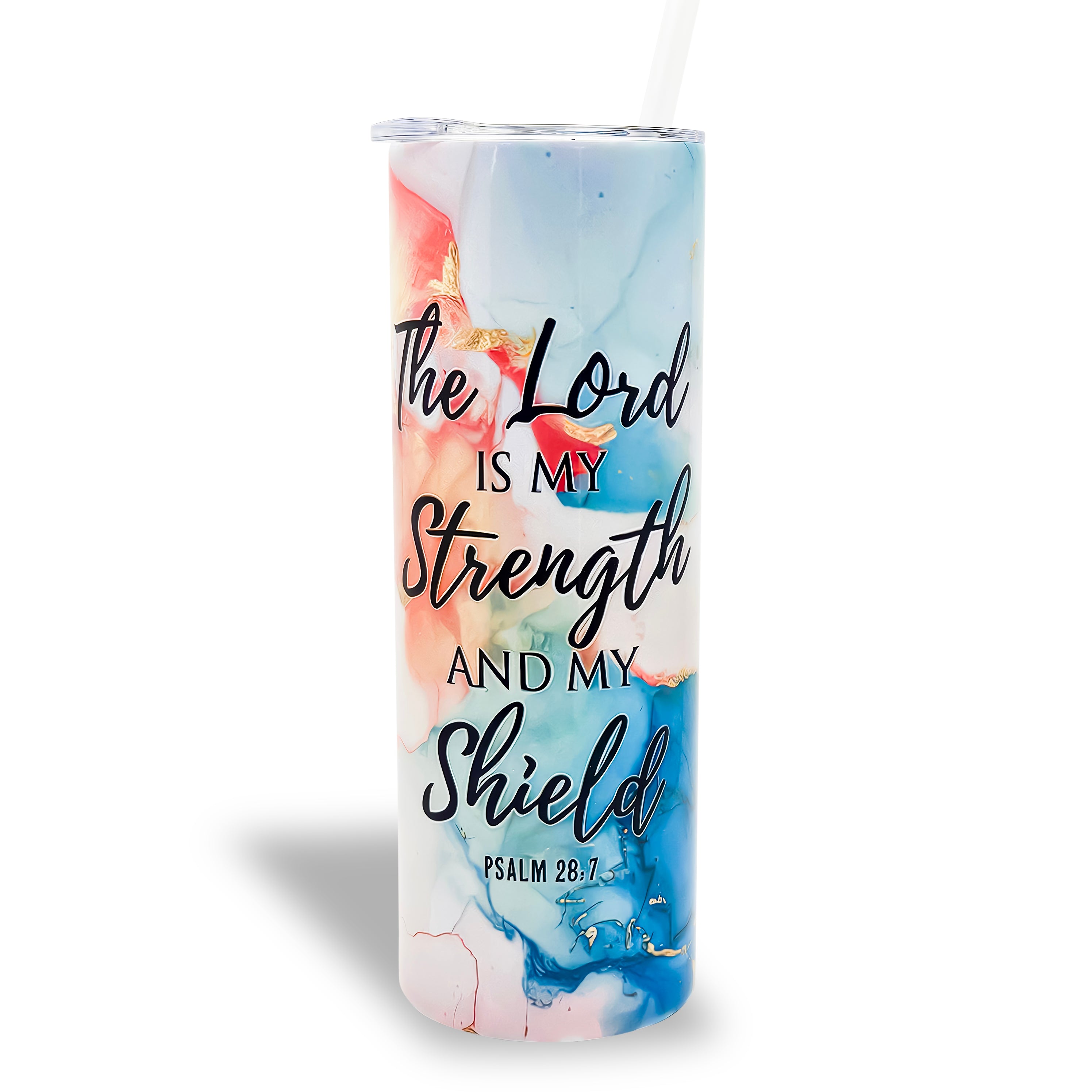 Psalm 28:7 20 oz. Tumbler