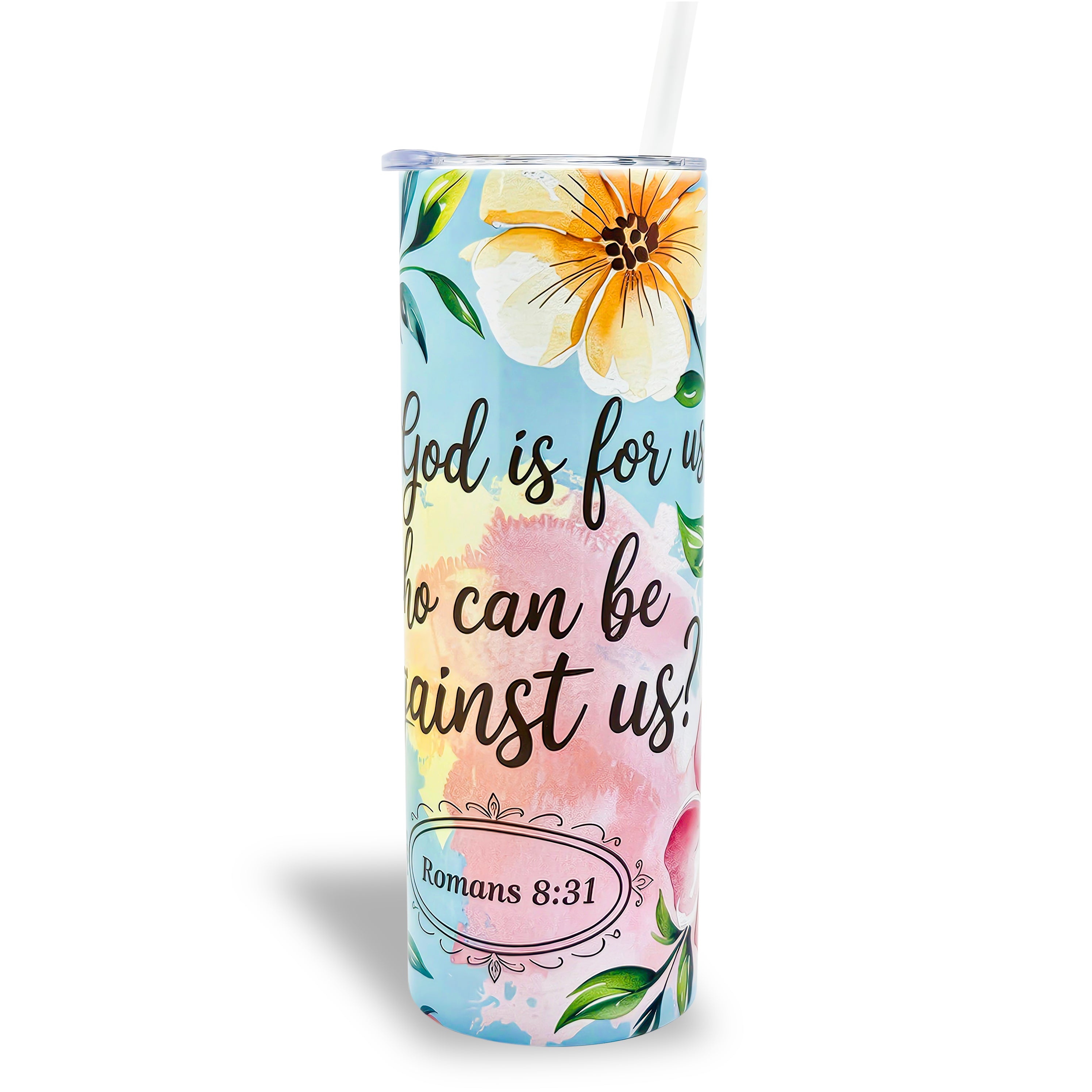 Romans 8:31 20 oz. Tumbler