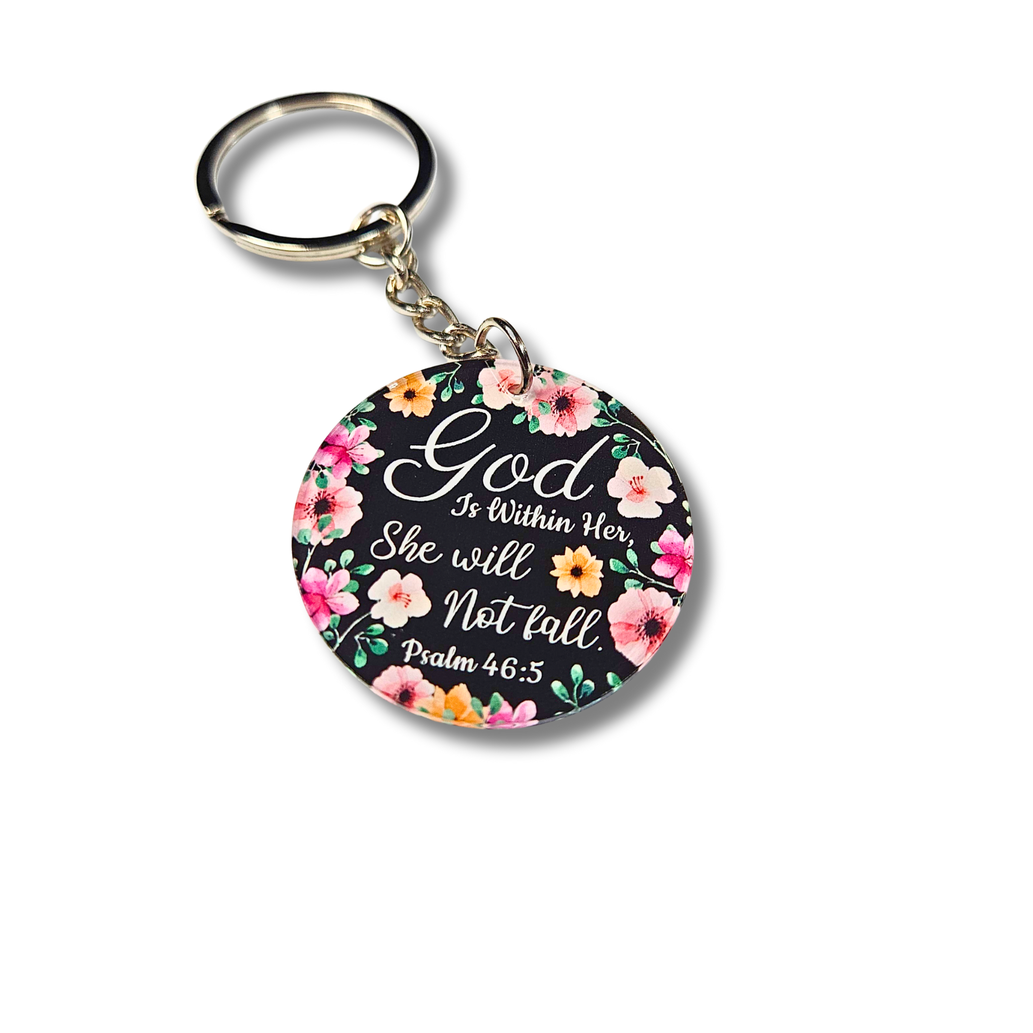 God Is Within Her – Psalm 46:5 Keychain