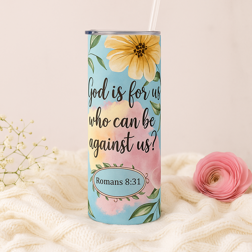 Romans 8:31 20 oz. Tumbler