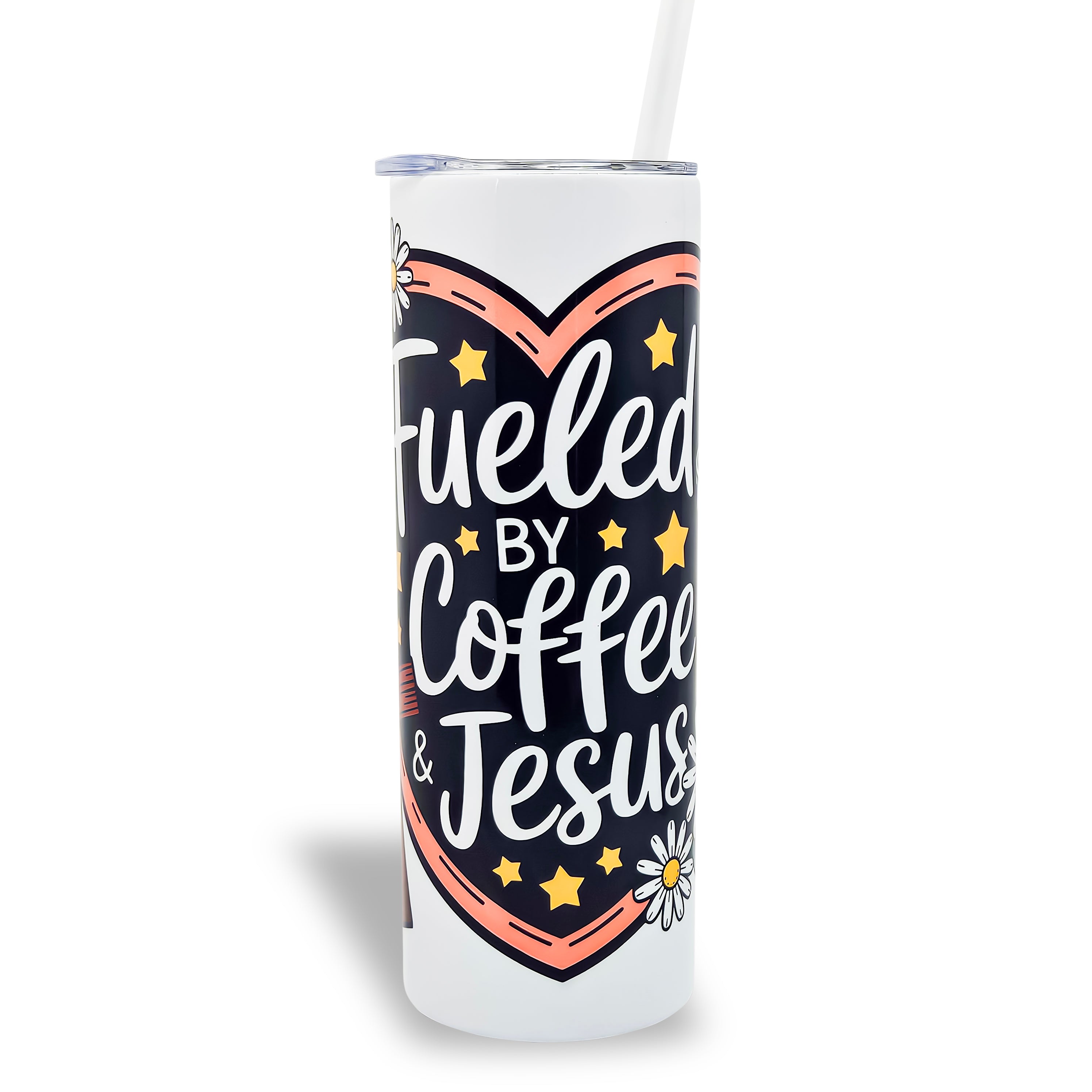 Fueled By Coffee And Jesus 20 oz. Tumbler