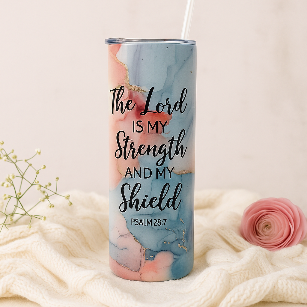 Psalm 28:7 20 oz. Tumbler
