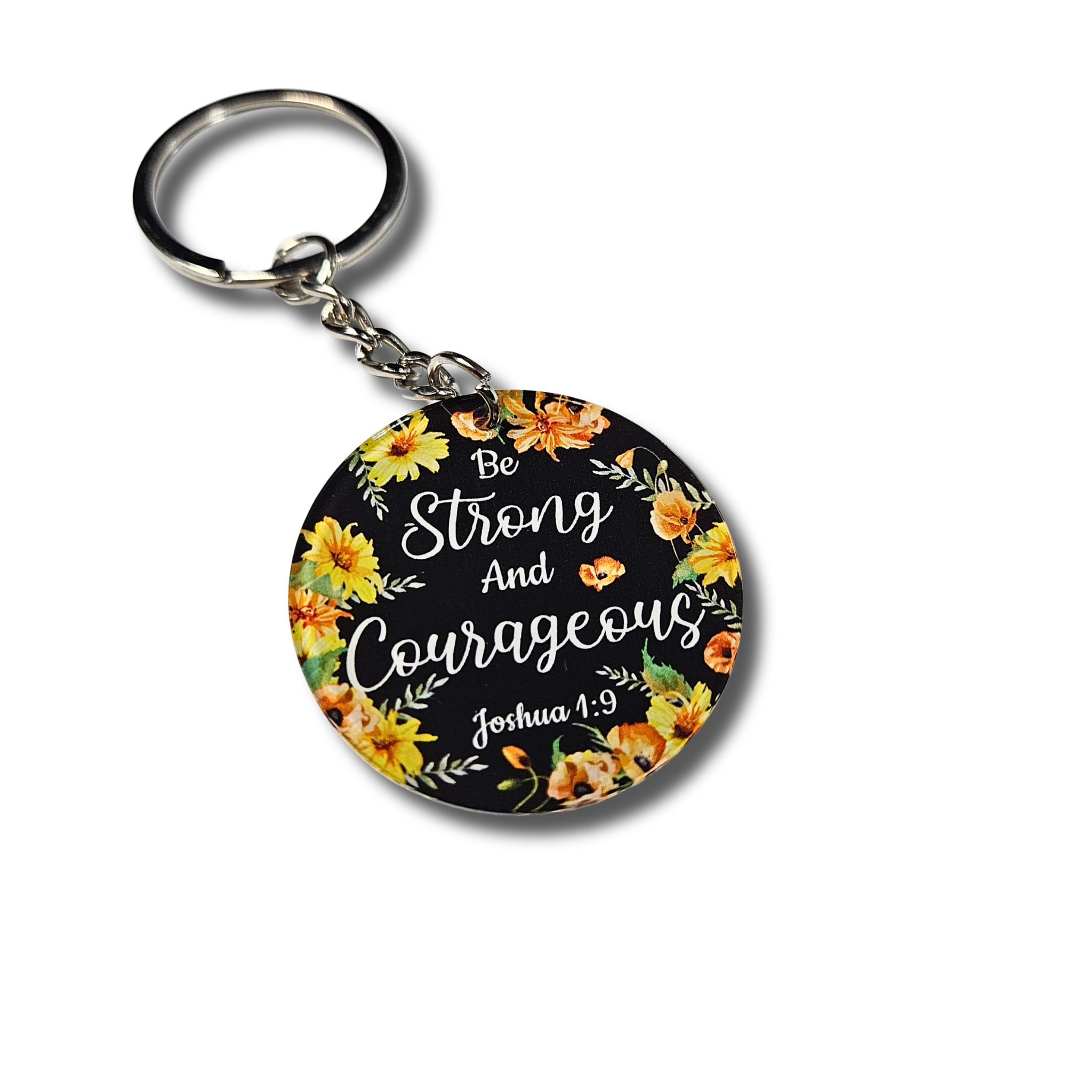 Be Strong And Courageous – Joshua 1:9 Keychain