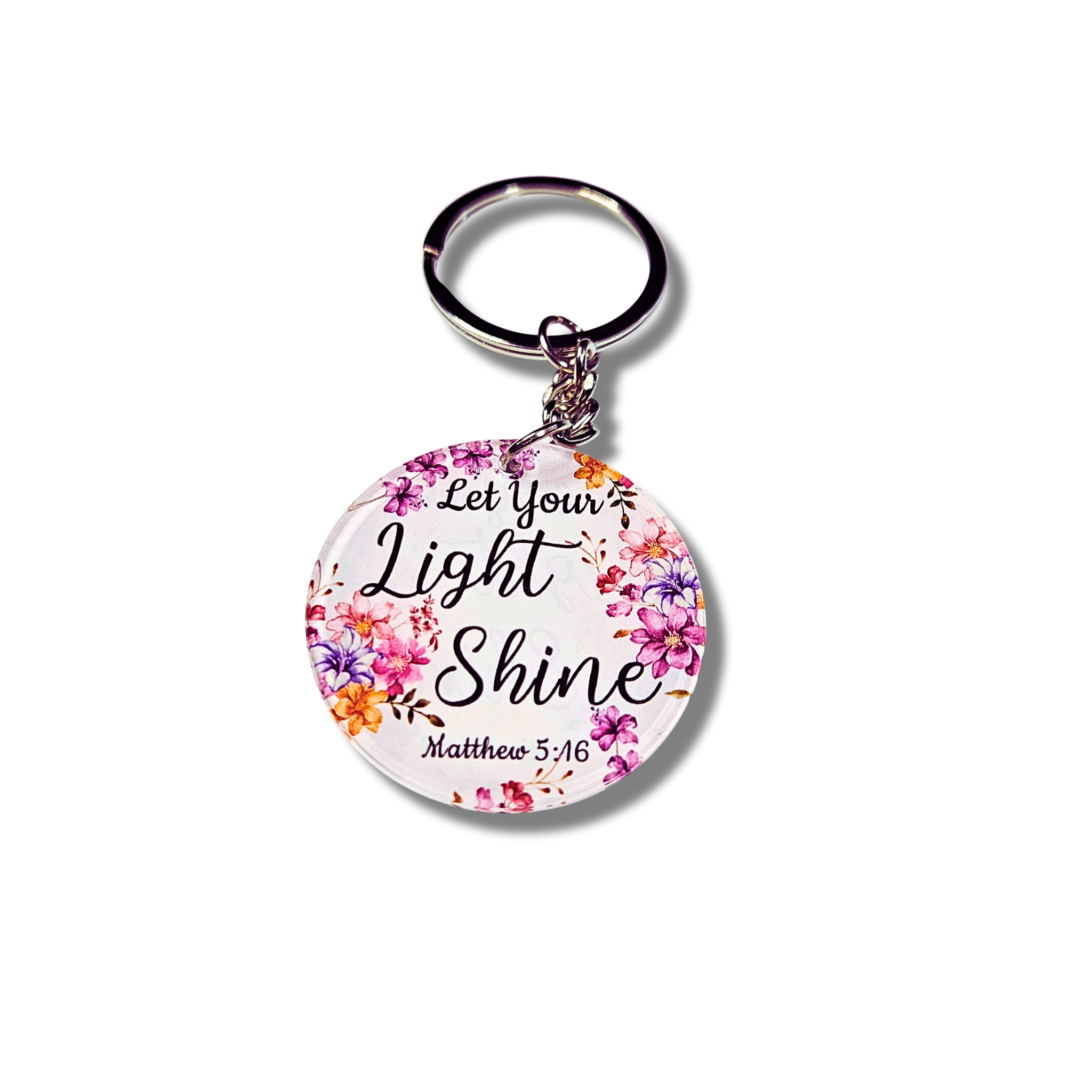 Let Your Light Shine – Matthew 5:16 Keychain