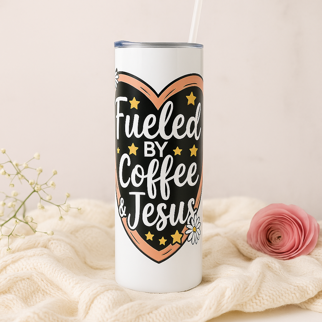 Fueled By Coffee And Jesus 20 oz. Tumbler