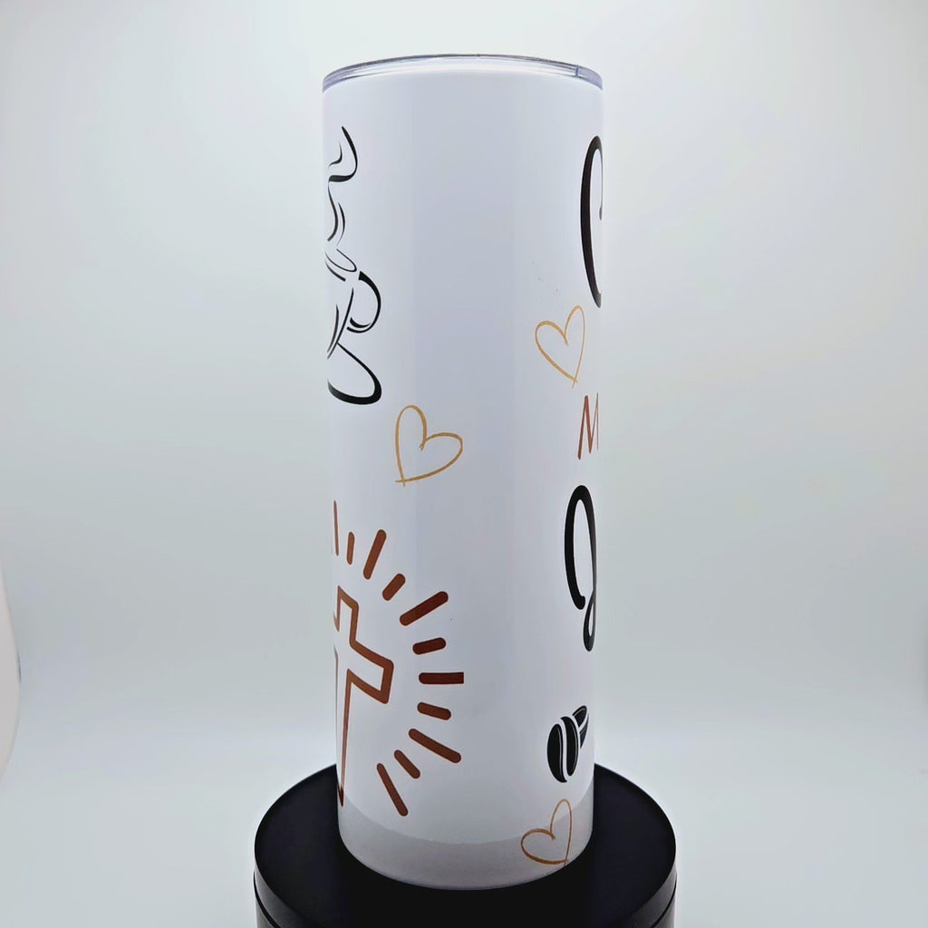 Coffee Gets Me Started Jesus Keeps Me Going 20 oz. Tumbler