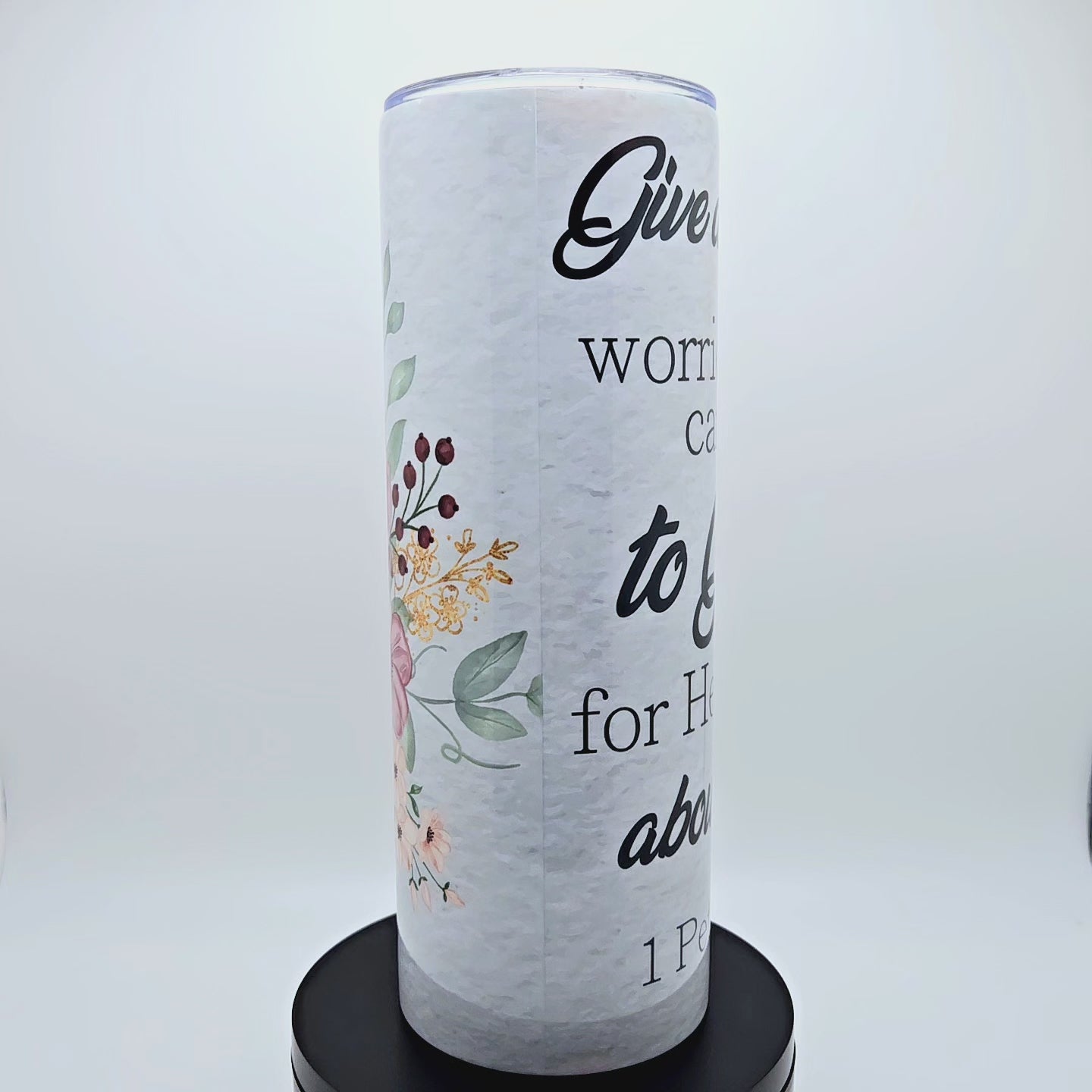1 Peter 5:7 20 oz. Tumbler